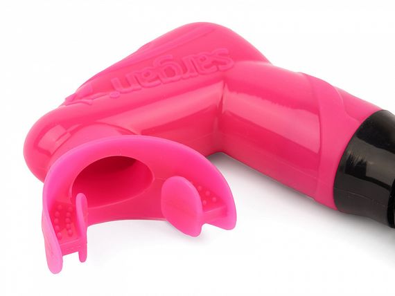 Набор маска+трубка в сумке Sargan Сталкер-Н розовый/черный