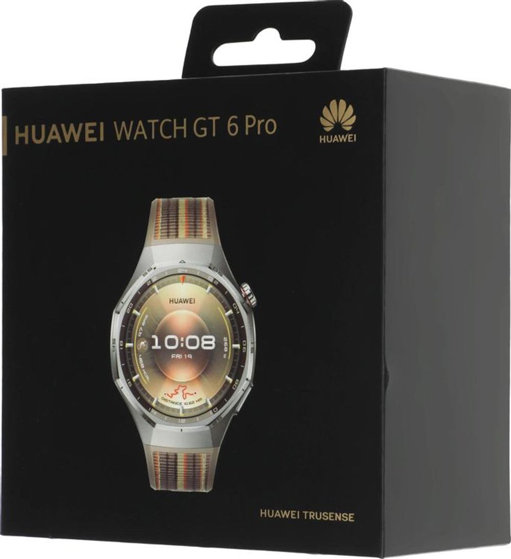Смарт-часы Huawei Watch GT 6 Pro Atum-B29W,  46мм,  1.47",  коричневый/серебристый