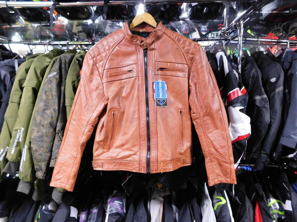 мотокуртка кожаная UK Vintage L