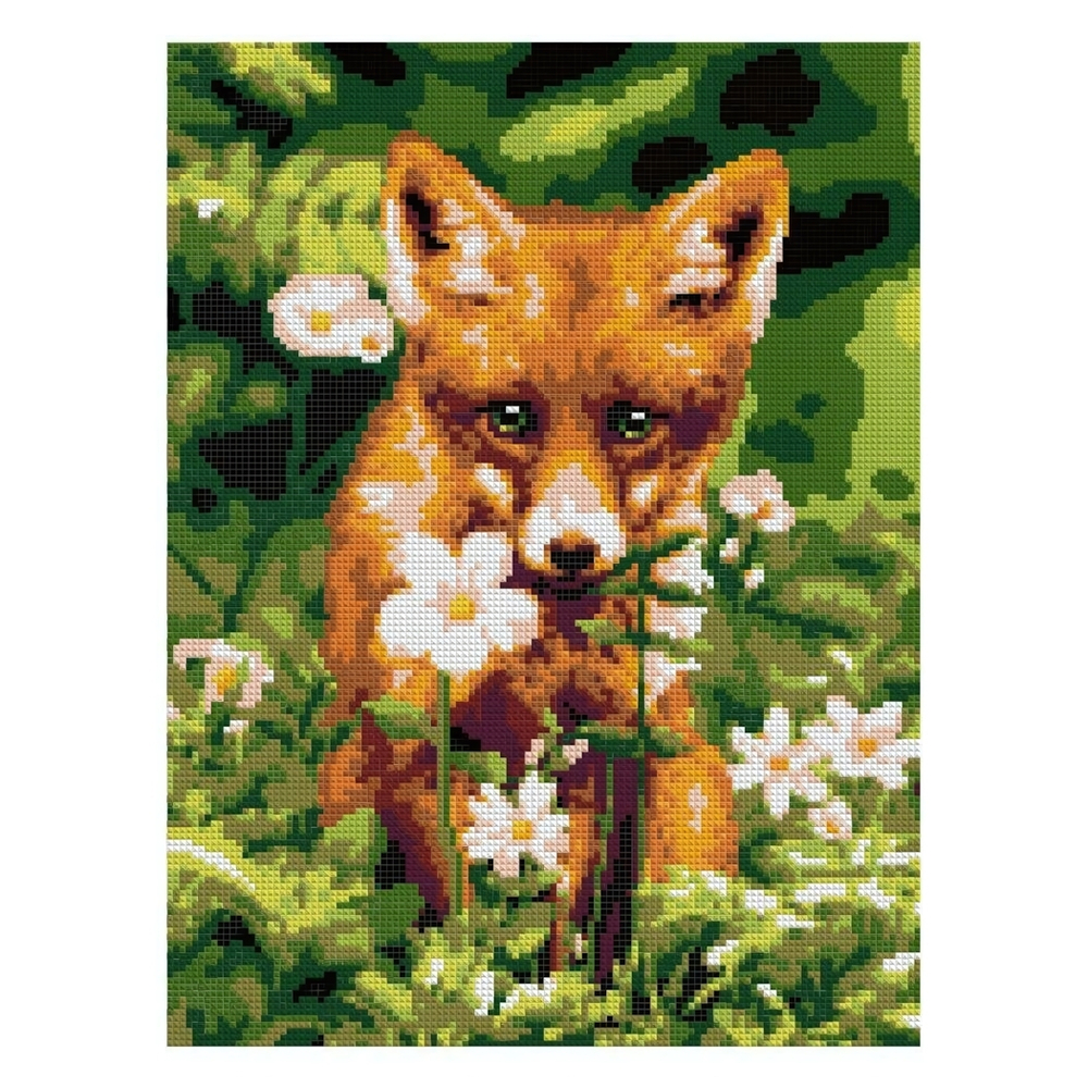 Алмазная мозаика 30*40см полн.заполн. "Лисичка" (Lori)