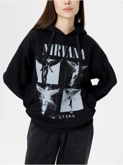 Худи PARABOLA Nirvana оверсайз варенка для мужчин и женщин
