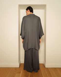 Кимоно мужское серое