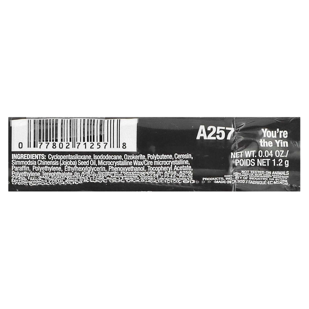 wet n wild, On Edge Стойкий карандаш для глаз, A257 You're The Yin, 1,2 г (0,04 унции)