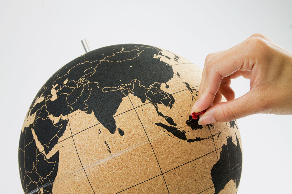 Пробковый глобус Ø25 см