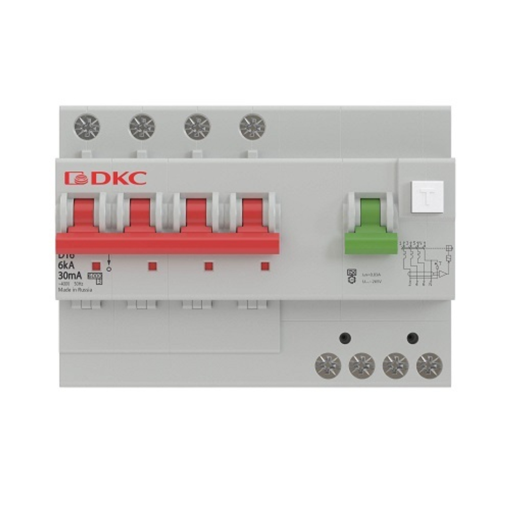 Автоматический выключатель дифф. тока (АВДТ)  DKC MDV63-43C25-A