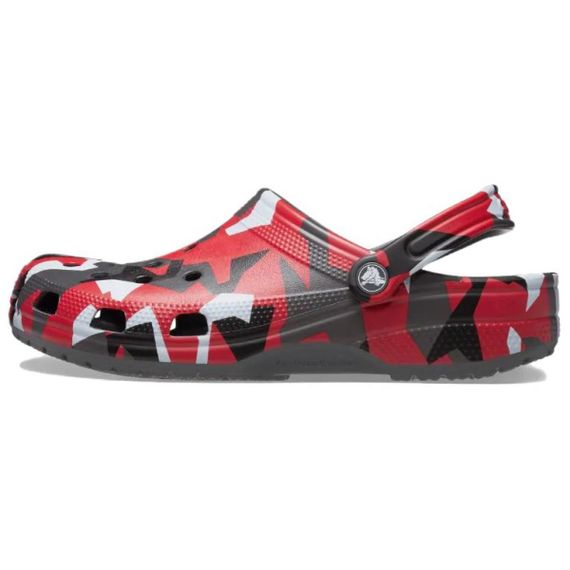 Crocs Classic Geo Camo 'Red Black'