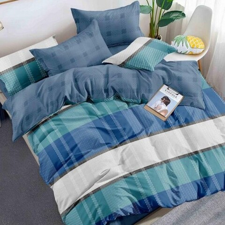 Комплект постельного белья "О. КЛЕТКА МОРЭ", поплин Премиум, 100% хлопок.