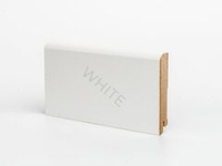 Плинтус напольный белый МДФ W02-100 мм Deartio 100x16x2050 мм