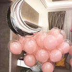 Шар (35"/89 см) Фигура, Полумесяц, Серебро 1 шт.