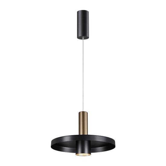 358984 OVER NT22 328 бронза светлая/черный Светильник светодиодный накладной, провод 2м IP20 LED 4000K 15W 220V ALBA