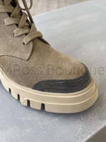 Замшевые коричневые ботинки BRUNELLO CUCINELLI (Брунелло Кучинелли)