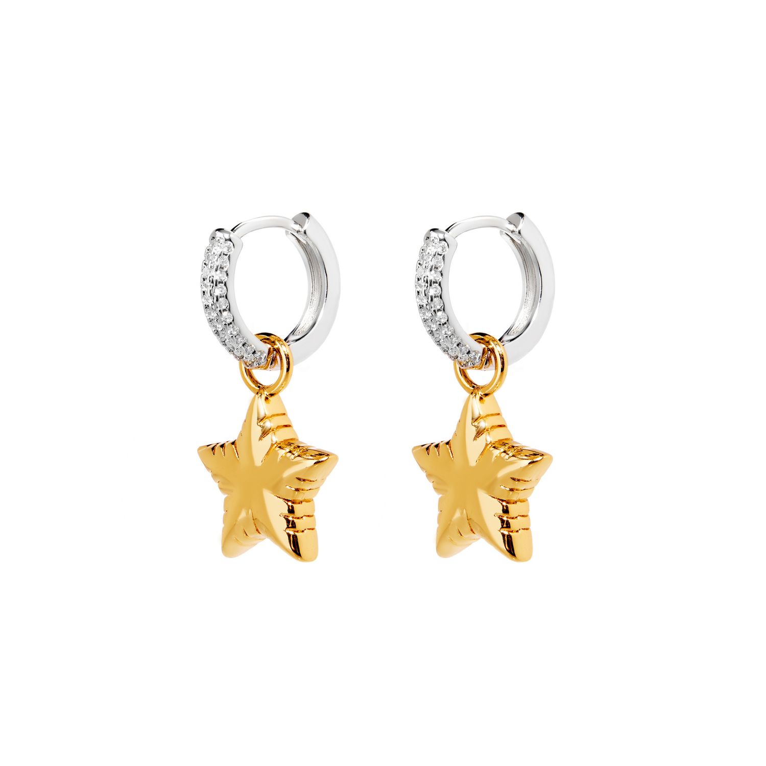 Серьги Bicolor Star Earrings