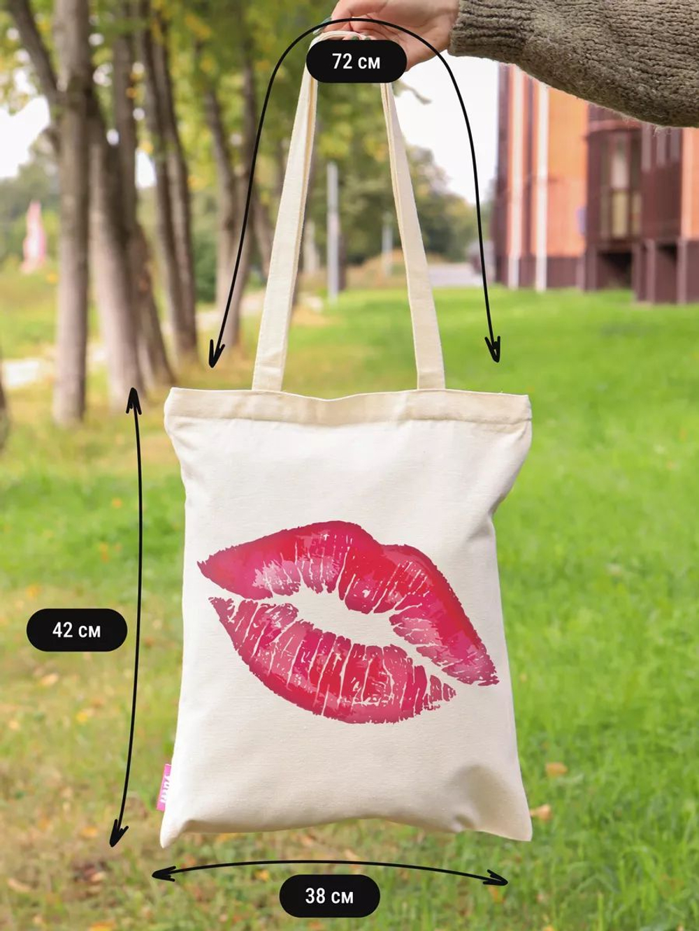 Сумка шоппер женская аниме тканевая через плечо с принтом