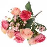 Искусственные цветы «Энерджи» 28см цвет розовый