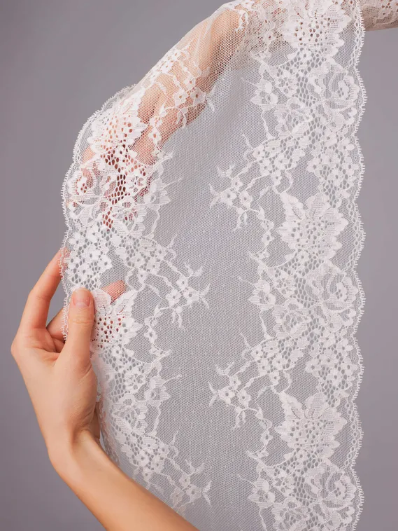 03-289 ОПТ Кружево эластичное 23 см, айвори