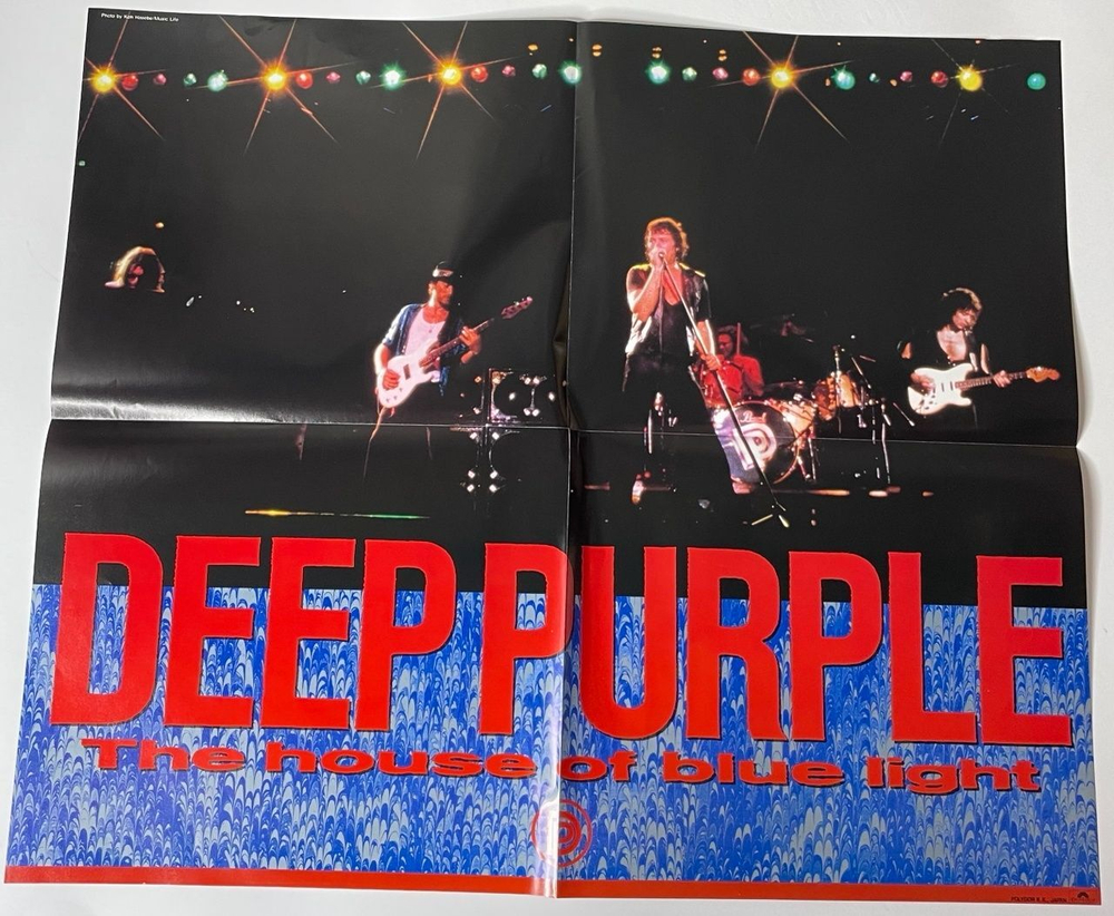 Винтажная виниловая пластинка LP Deep Purple The House Of Blue Light (Japan 1987) (Obi) (Poster) Mitzi Dupree