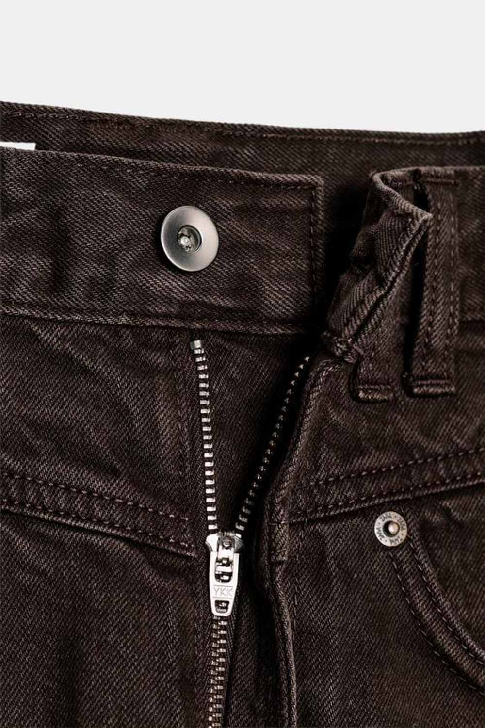 ZARA ДЖИНСЫ TRF BAGGY BARREL С НИЗКОЙ ПОСАДКОЙ, КОРИЧНЕВЫЙ