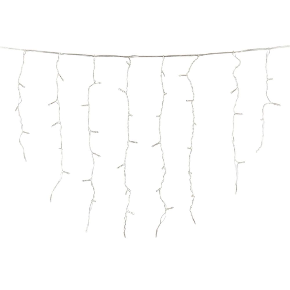 ULD-B3010-200-DTA MULTI IP20 Бахрома светодиодная с контроллером. 3 м. 200 светодиодов. Разноцветный свет. Провод прозрачный. TM Uniel.