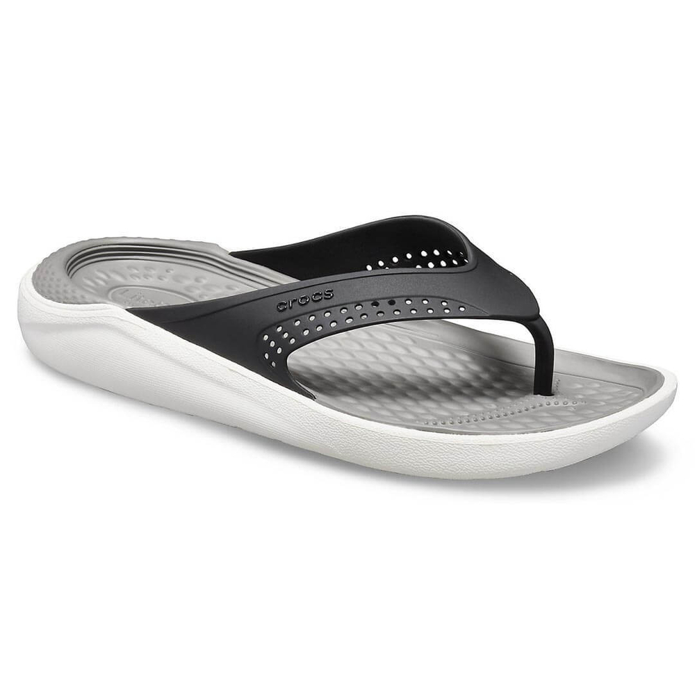 Шлепанцы Crocs LiteRide Flip Black Smoke
