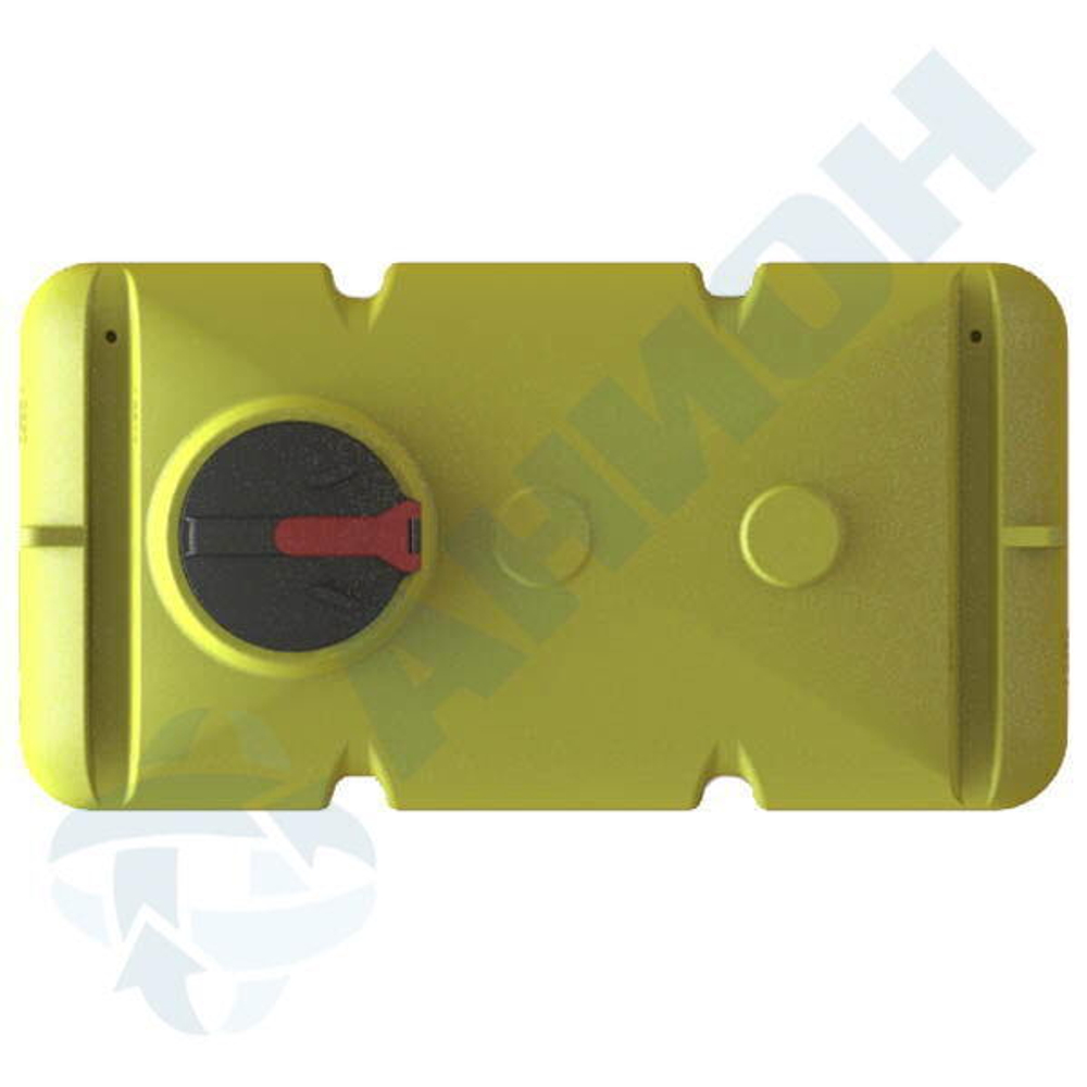 Емкость прямоугольная 2500 л, с откидной крышкой с клапаном и со сливными патрубками Д100 мм. Каркас обязателен Анион 2500 л. горизонтальная (2110x1080x1500см;синий) - арт.559548