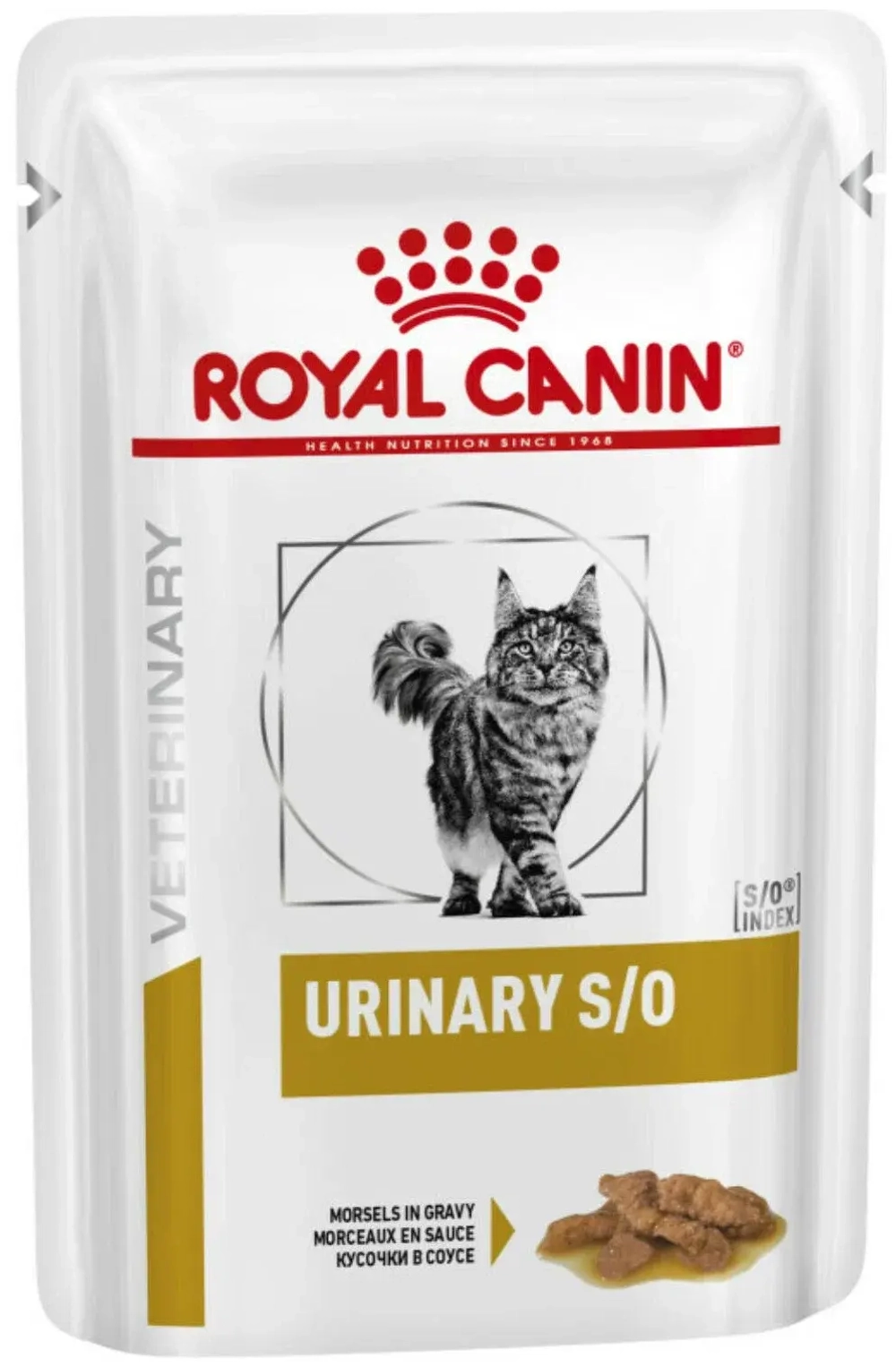 Ветеринарный корм Royal Canin Urinary S/O, для лечения МКБ (кусочки в соусе) 85 гр.