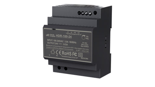 Источник питания PROMPOWER HDR-100-24, на вых. 24 В DC, 3.83А, 92Вт. Вх. 85-264В AC (120-370 В DC)