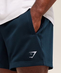 Шорты GYMSHARK Lifting 5" Mesh Shorts Navy