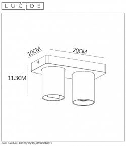 Спот Lucide Nigel 09929/10/30