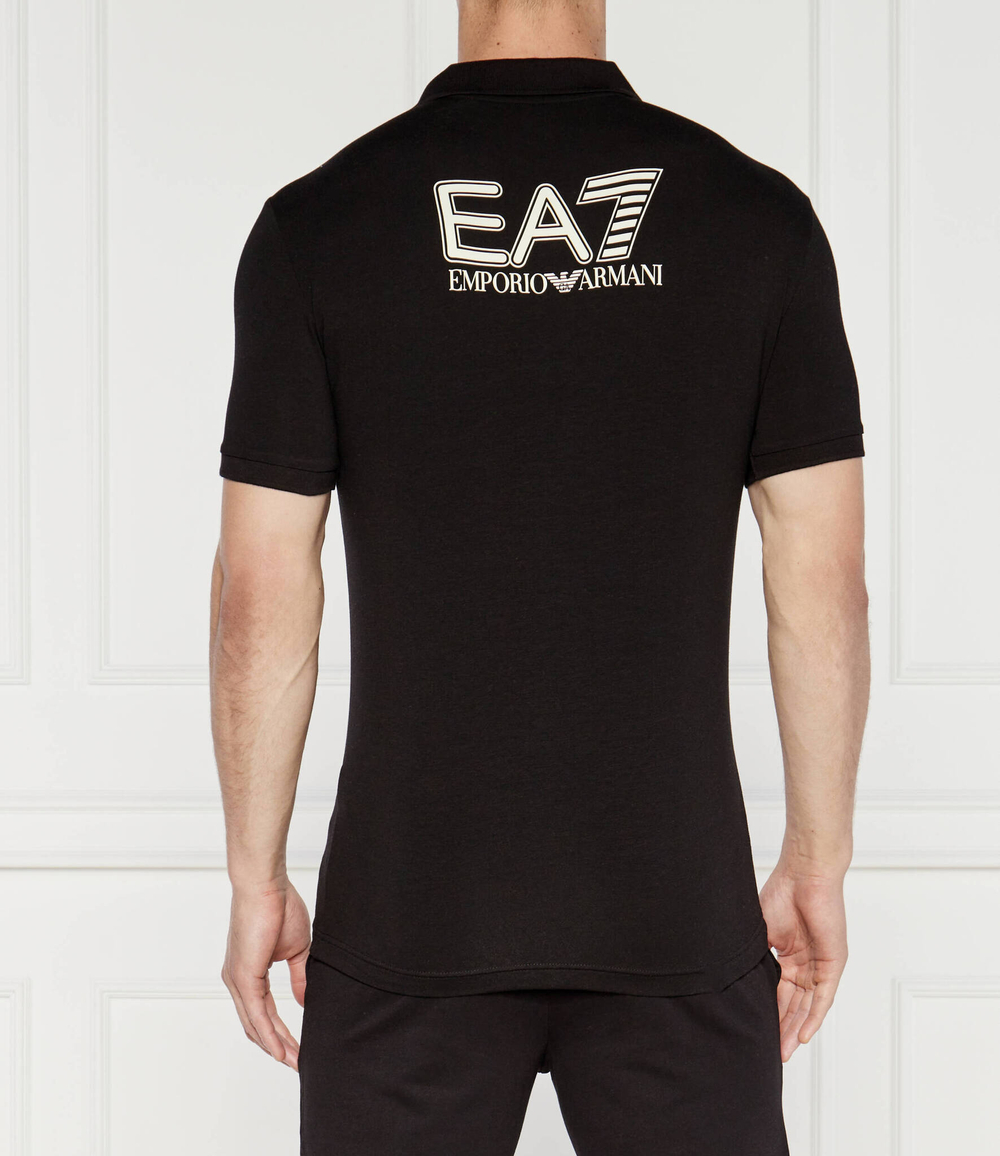 Поло EA7 - черный(6DPF16 PJVQZ)