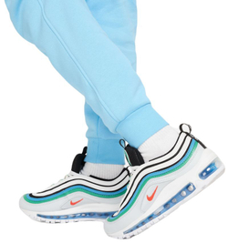 Брюки для девочки Nike Kids Club Fleece Jogger - aquarius blue/white - Turquoise