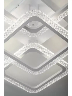 Люстра потолочная светодиодная с пультом ДУ Rivoli белая 78 Вт 3035K-6198К, светильник на кухню, в детскую, в спальню