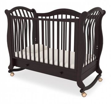 Детская кроватка на колесах Гандылян Габриэлла Люкс Махагон