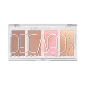 Палетка контуринга для лица INFLUENCE BEAUTY GOLDEN DECAGON CONTOURING PALETTE №01, универсальная