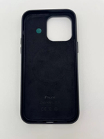 Кожаный чехол Leather Case iPhone 14 Pro Max, Black Черный
