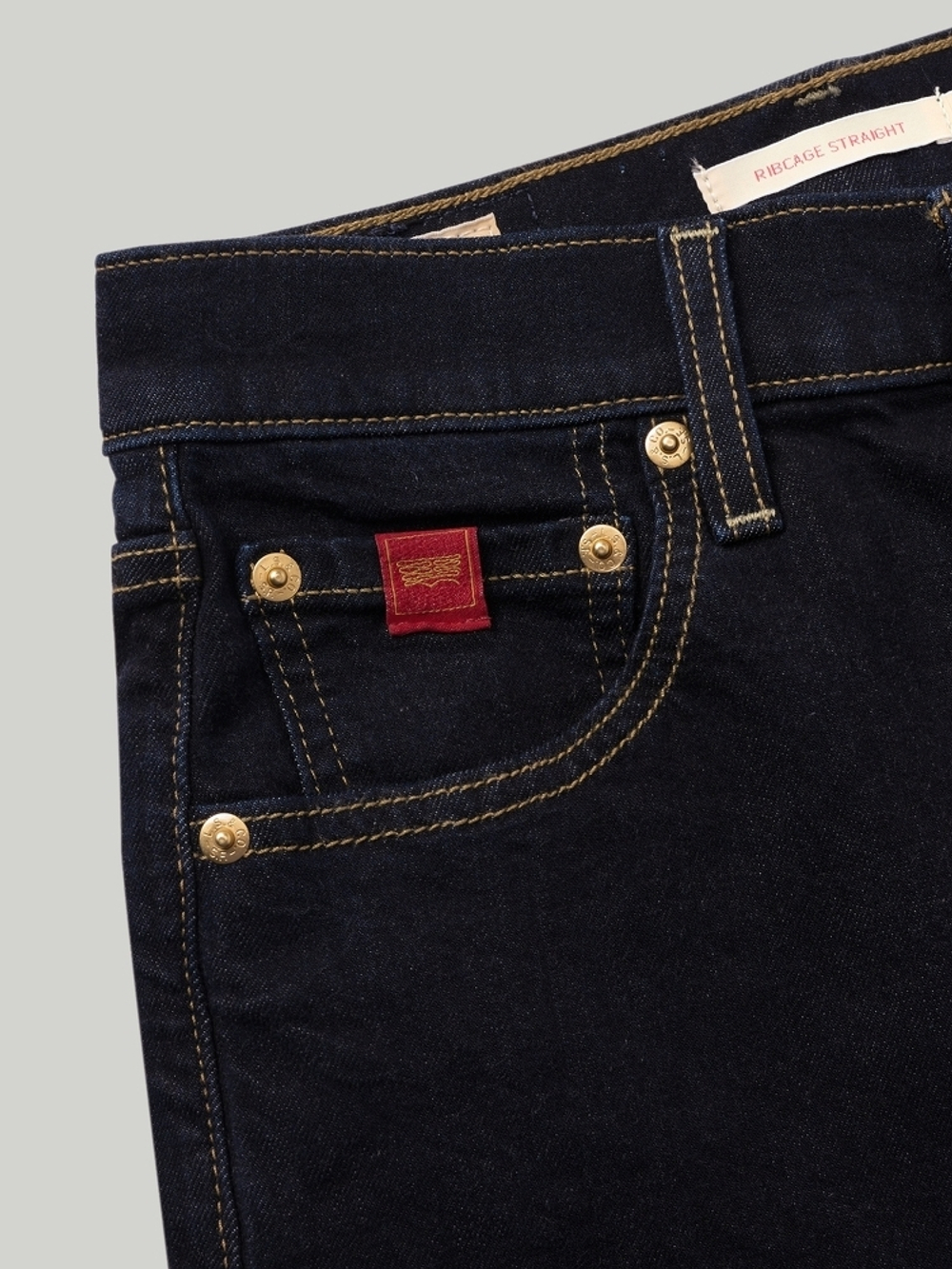 Женские прямые джинсы с завышенной талией Ribcage Straight 79078-0042, Ограниченная серия