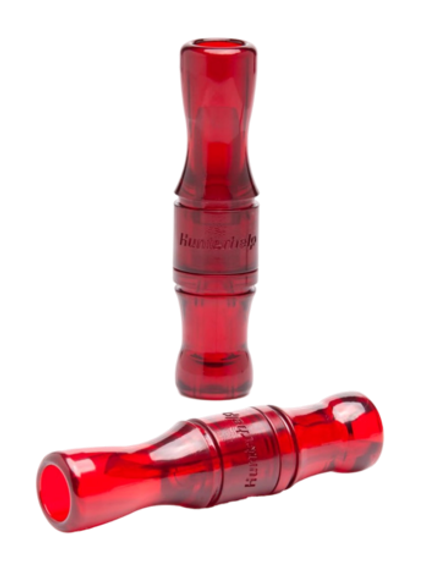 Духовой манок на утку Hunterhelp двухязычковый, серия Утиный Профессор (бочка)