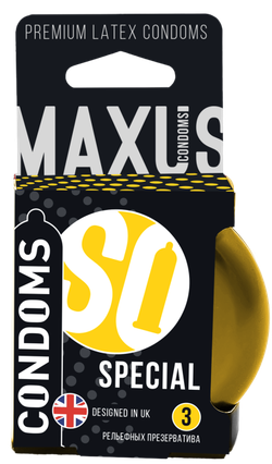 Презервативы в железном кейсе точечно-ребристые MAXUS Special №3