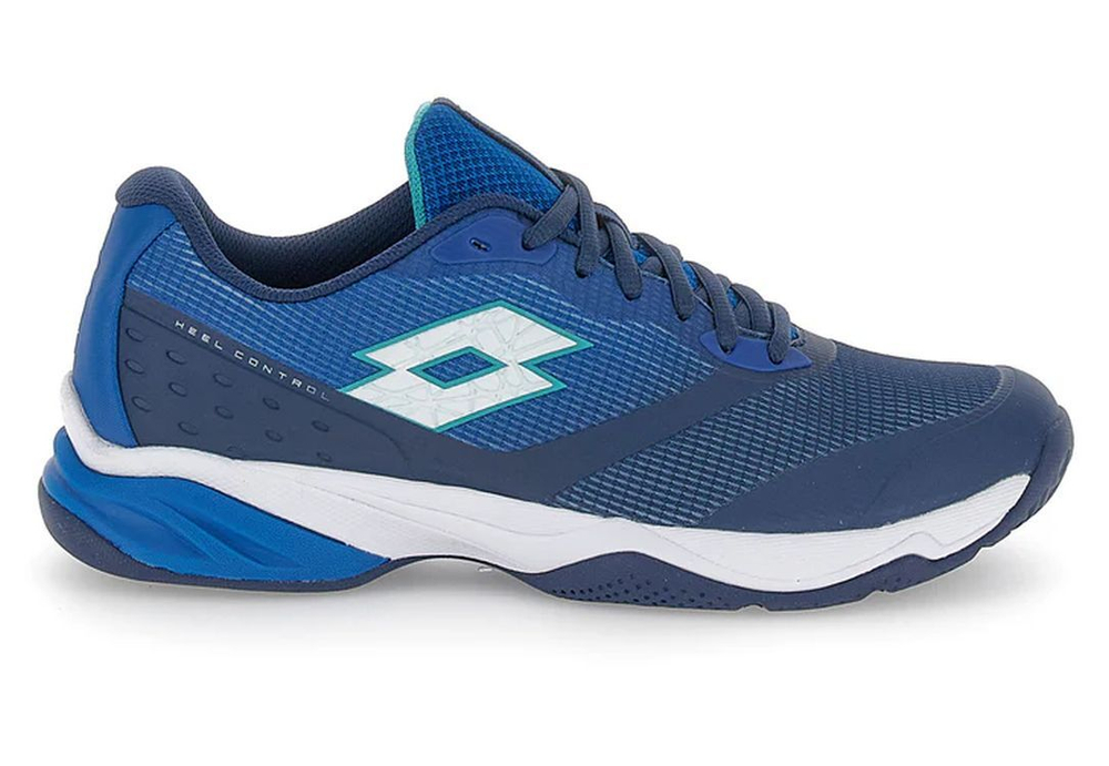 Мужские кроссовки теннисные Lotto Mirage 400 ALR - ocean blue/all white/mykonos blue