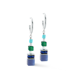 Серьги Coeur de Lion Blue-Green 3039/21-0705