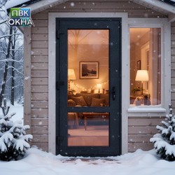 Пластиковая дверь входная KBE