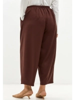 Брюки бананы классические коричневый