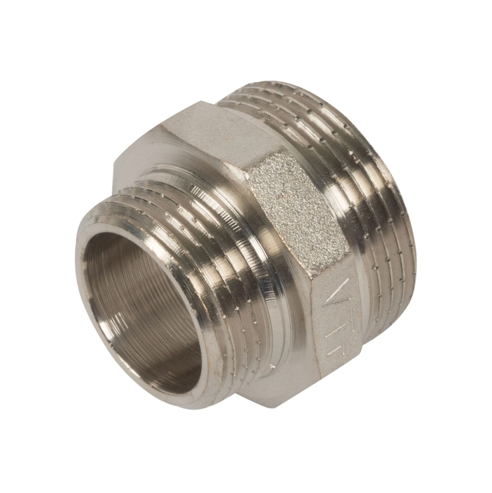 Ниппель латунный наружная резьба 3/4"x1/2"