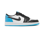 Кроссовки Jordan Air Jordan 1 Og "Black Blue Toe" (Женская размерная сетка)