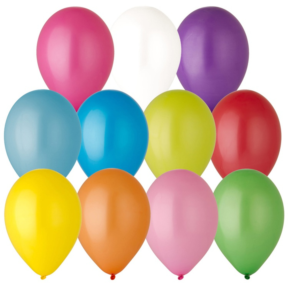 Шар латексный Пастель 18 см (Ассорти)