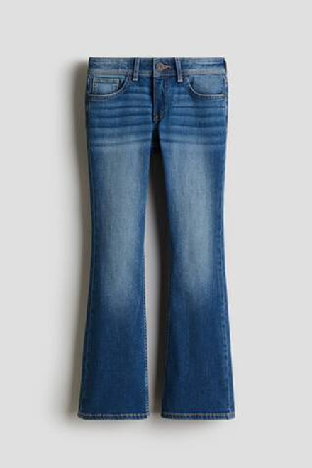 H&M Джинсы Flared Leg с заниженной талией, синий