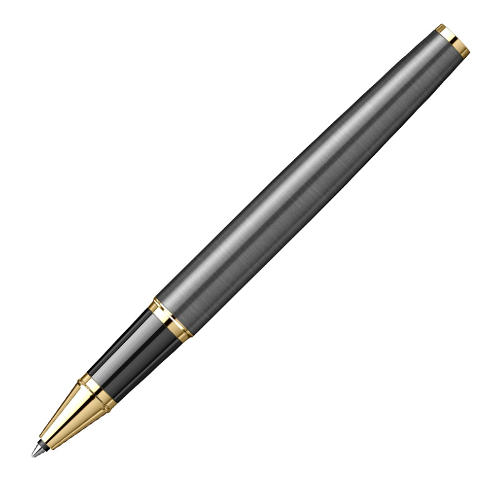 Ручка роллер Parker IM Premium Grey Core GT (2213778) F черн. черн. подар.кор.