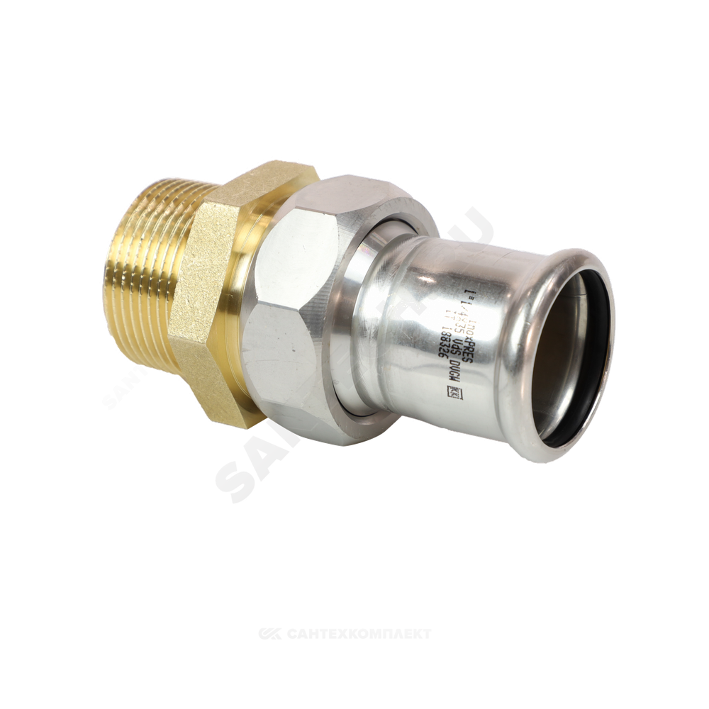 Муфта разъемная сталь нерж AISI 316L Дн 35х1 1/4" Ру16 пресс/НР Inoxpres RM 184035002