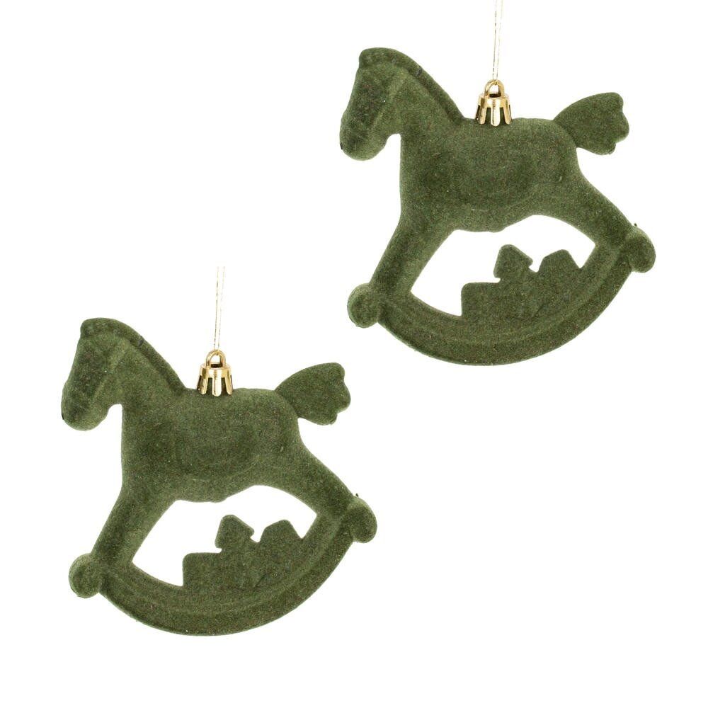 GAEM Набор из 2шт, Украшение новогоднее "Лошадка", L10 W5 H11 см