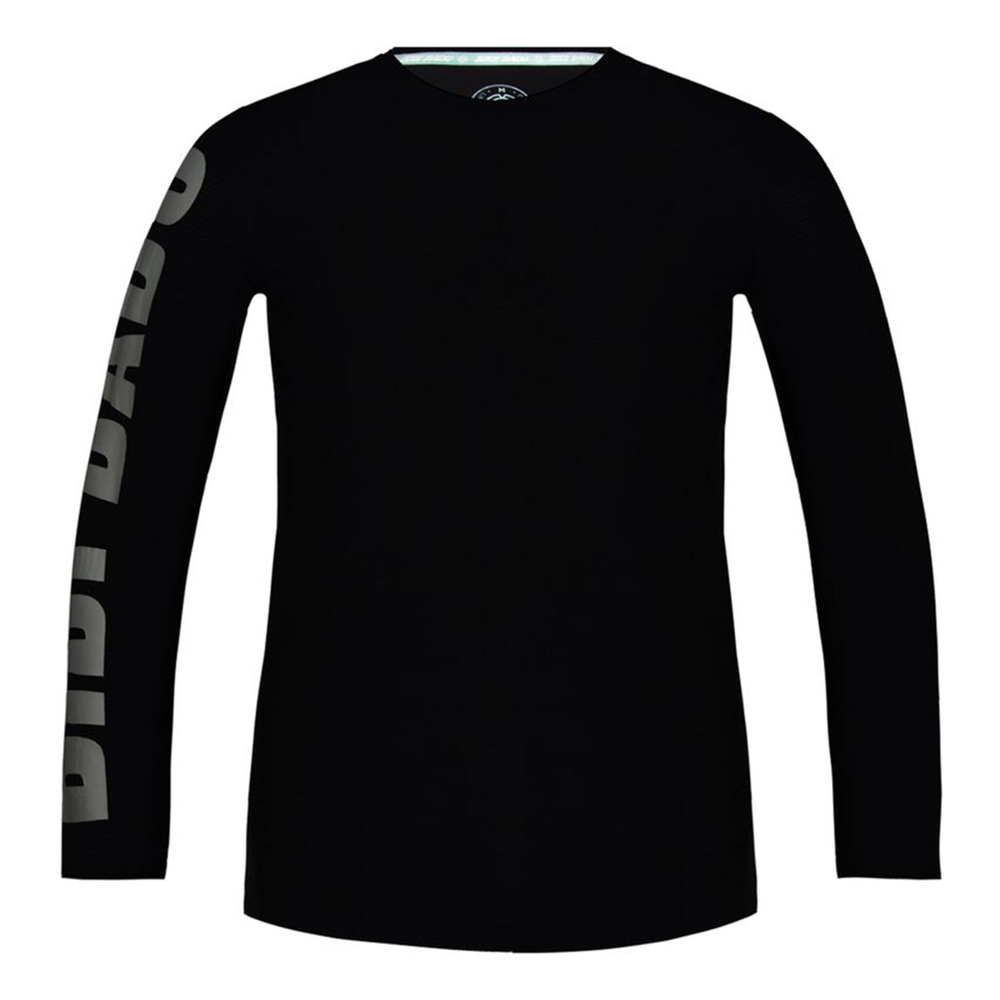 Мужское теннисное поло BIDI BADU Serratus Ant Move Long Sleeve Men - Black