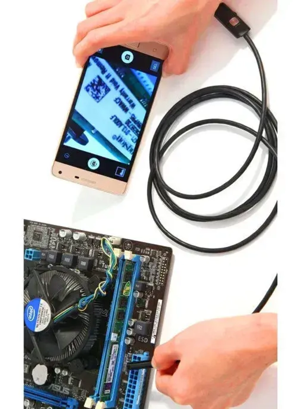 эндоскоп автомобильный для смартфона